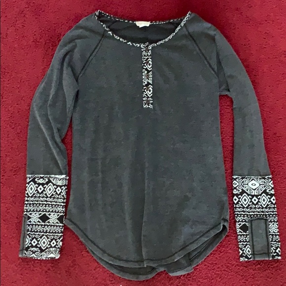 Hem & Thread Long Sleeve Detail Shirt - Picture 1 of 5